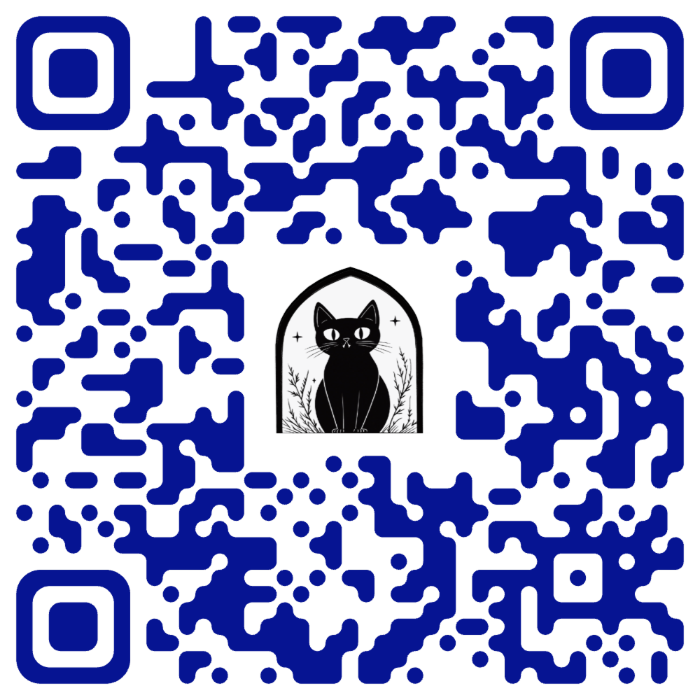 Black Cat Cottage Linktree QR Code
