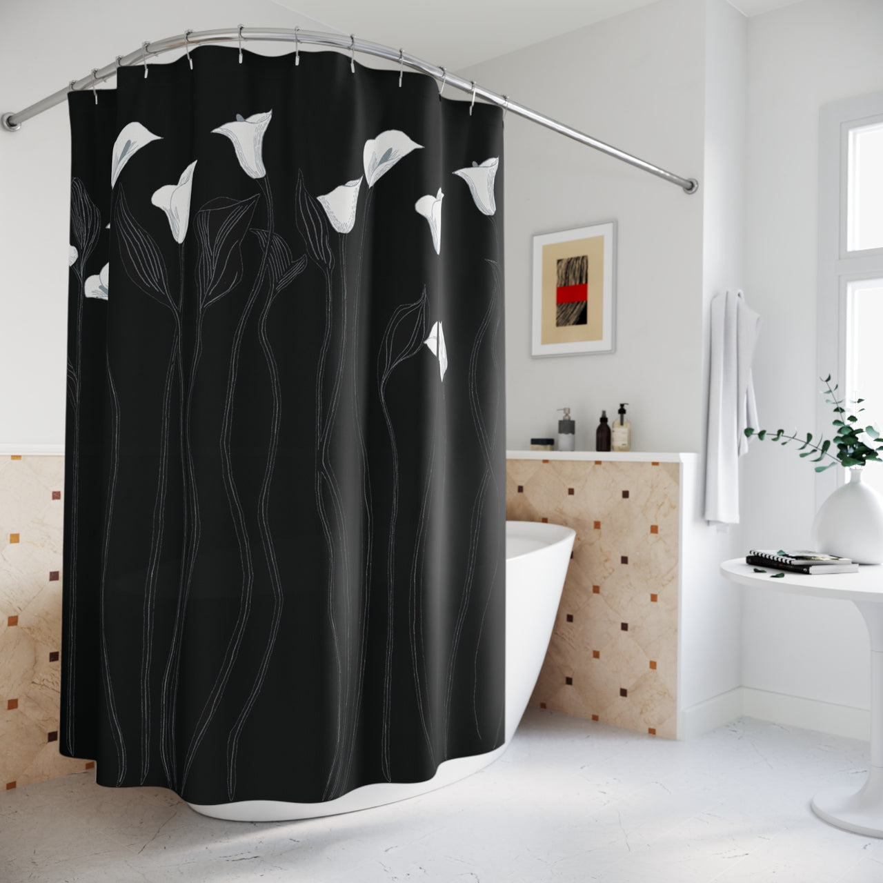 Gothic Lillies Shower Curtain