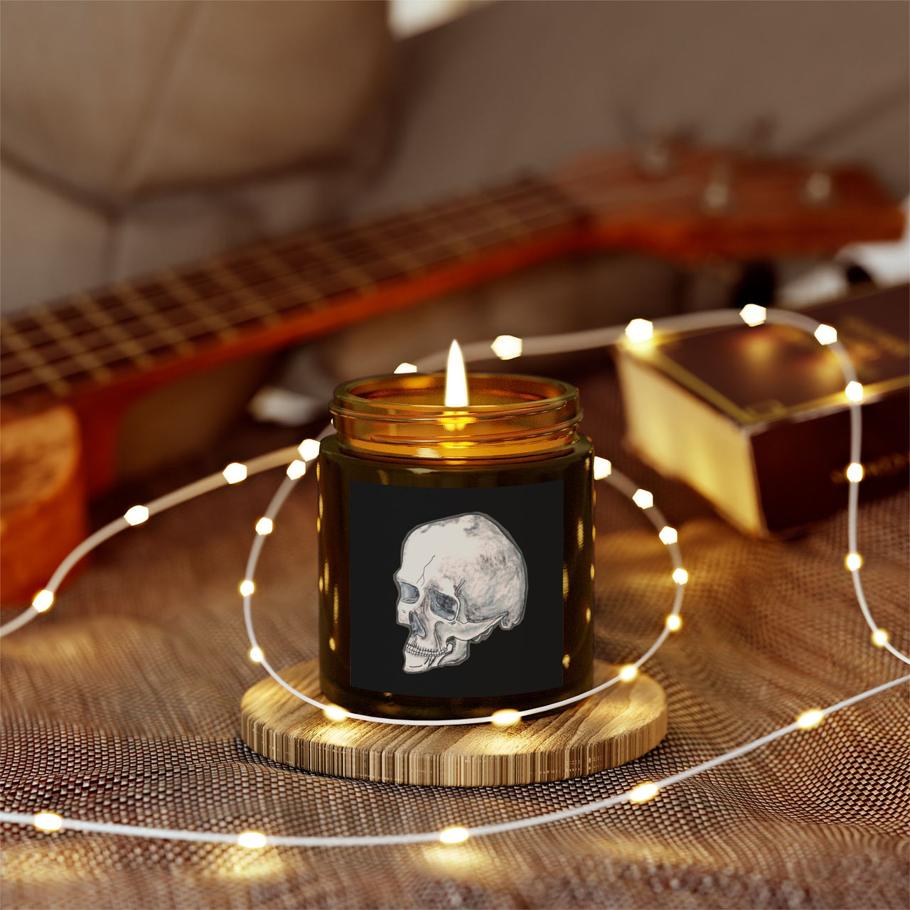 Skull Candle - Gothic Home Decor | Hand-Poured in the USA (4oz, 9oz)