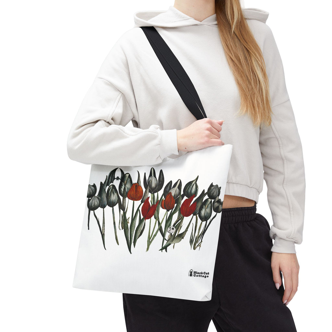 Gothic Floral Tote - Darkly Romantic