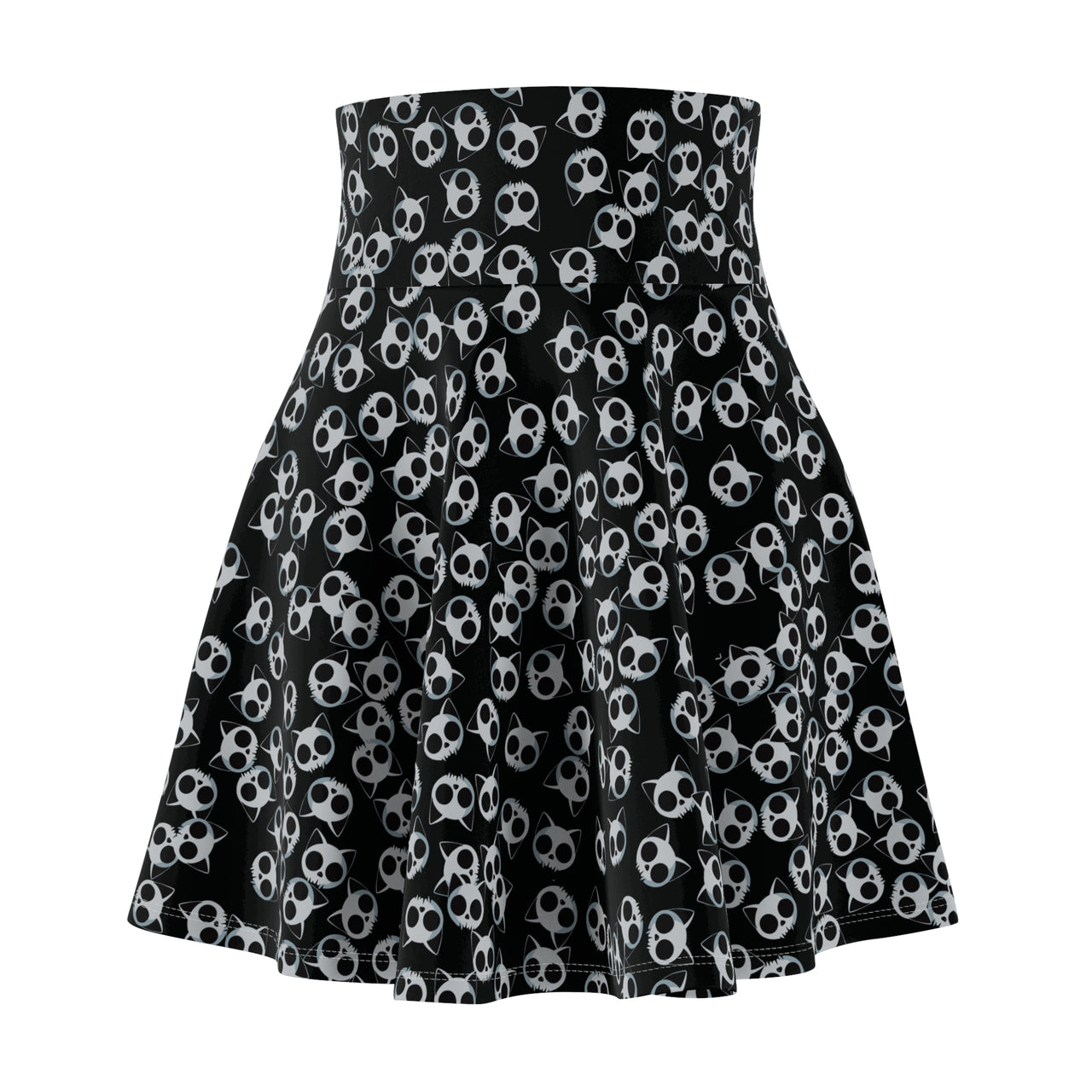 Cat Skull Skater Skirt