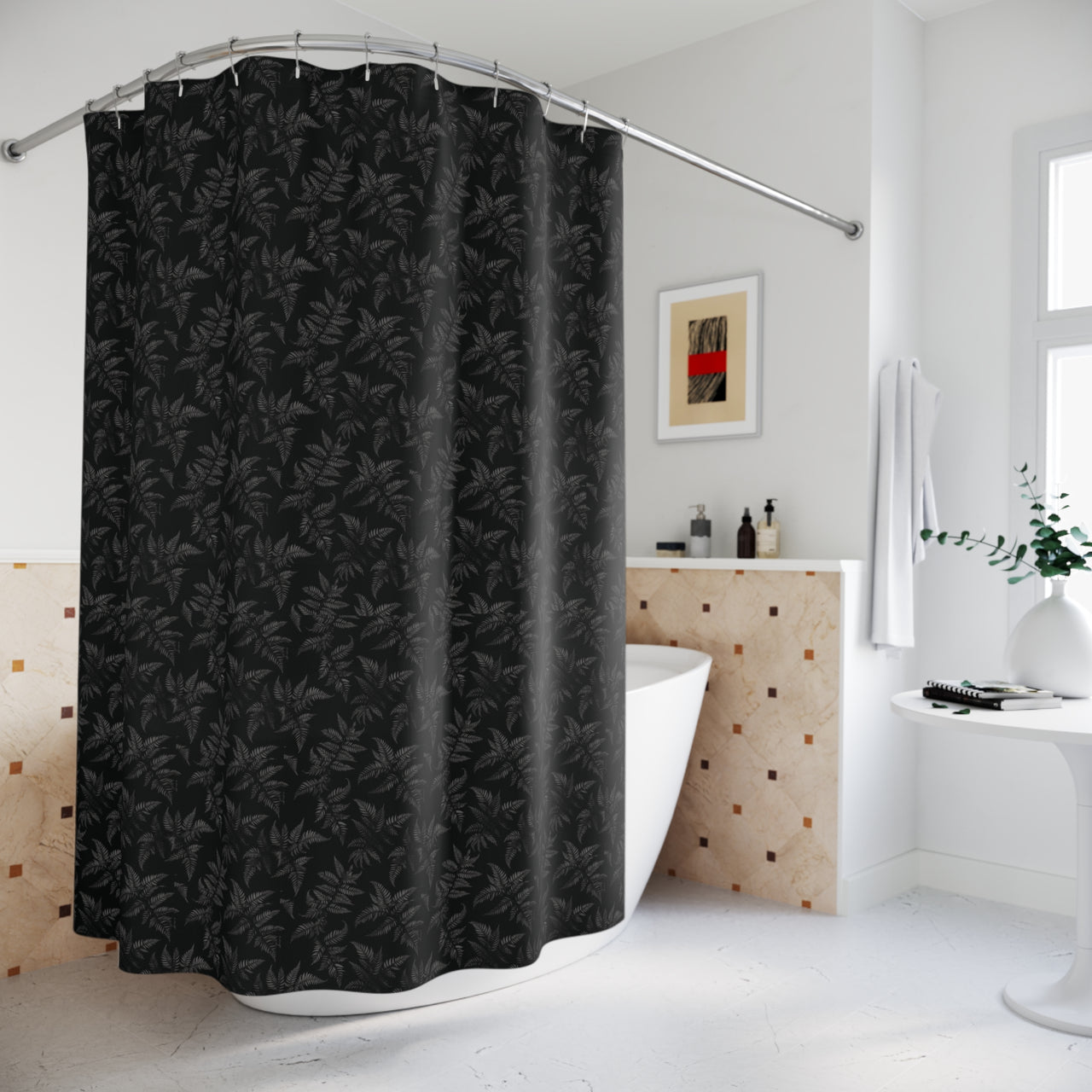 Spooky Ferns Shower Curtain